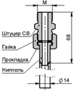 Торцевое ниппельное с наружной резьбой 